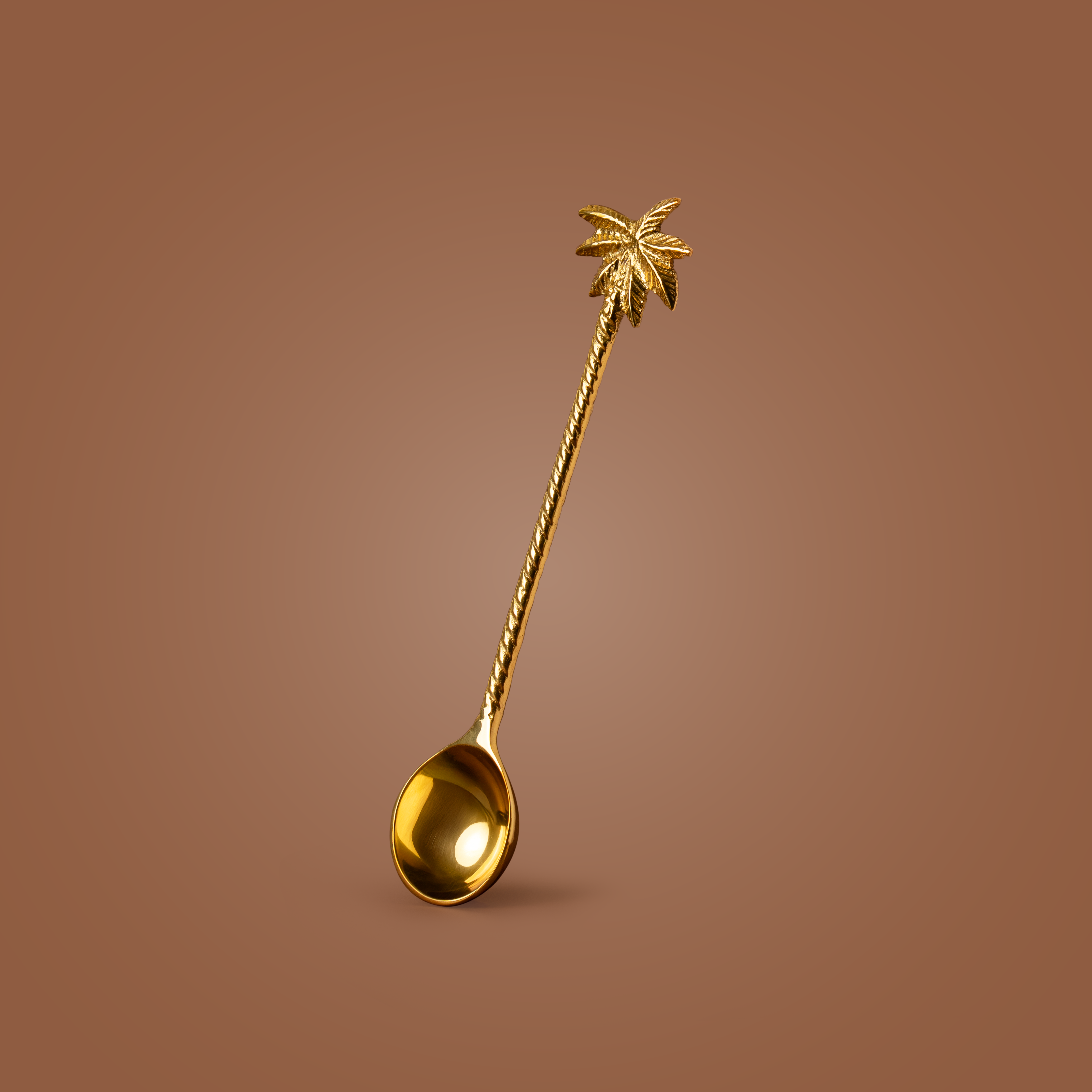 Cuillère doseuse en laiton doré